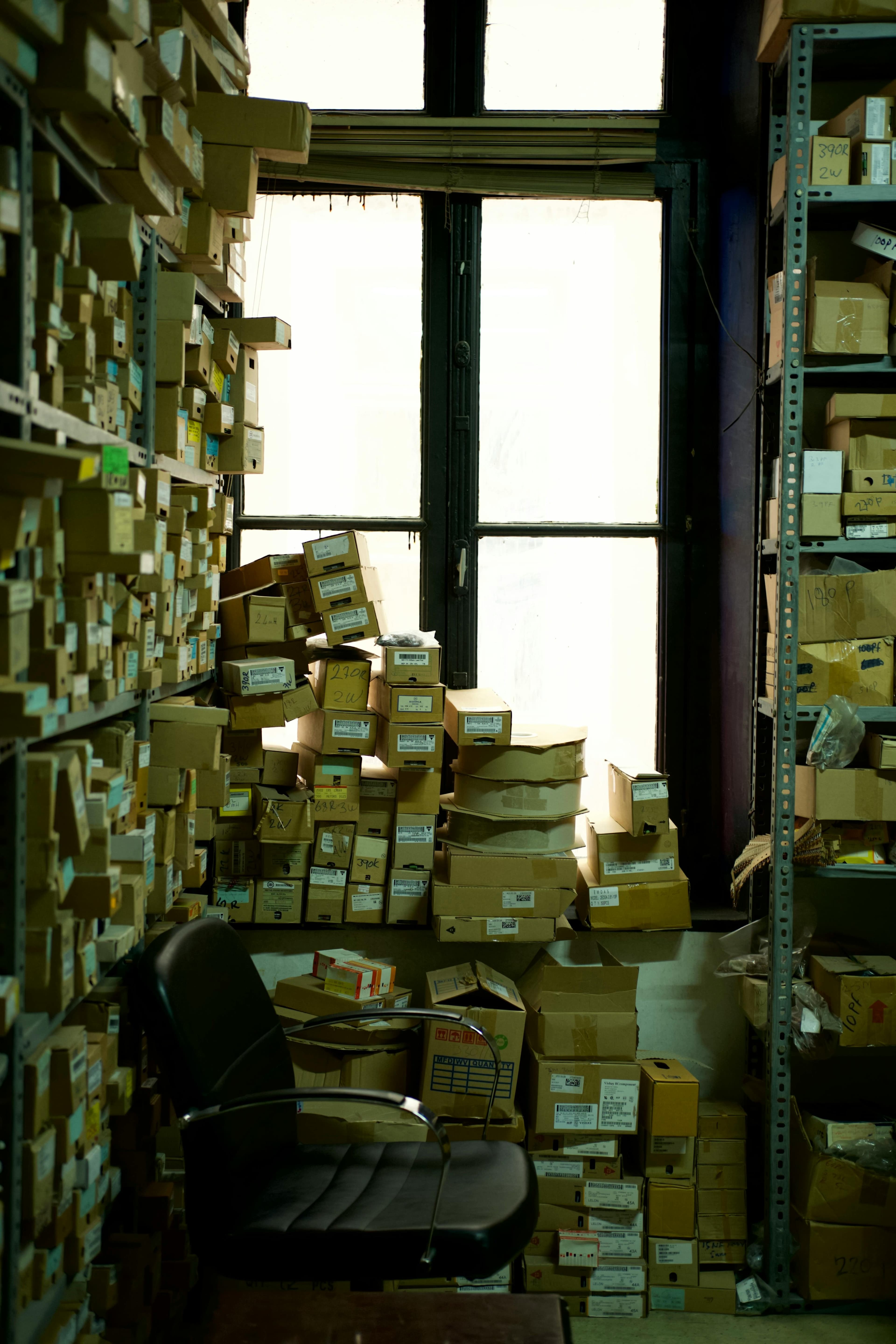 Disorganized warehouse